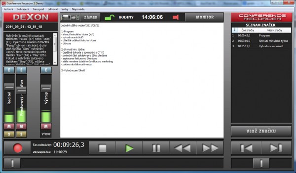 Conference Recorder 2.2.4 software pro záznam jednání