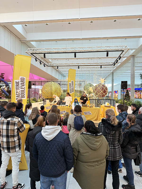 BC 1000A ozvučují Bageterie Boulevard, roadshow ve spolupráci s pořady Masterchef a Hells Kitchen Česko