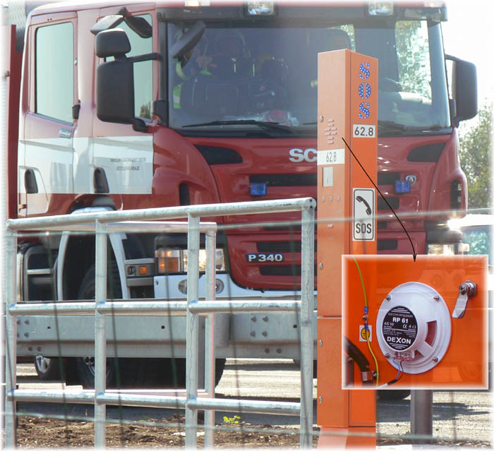 RP 61 v dálničních SOS hláskách