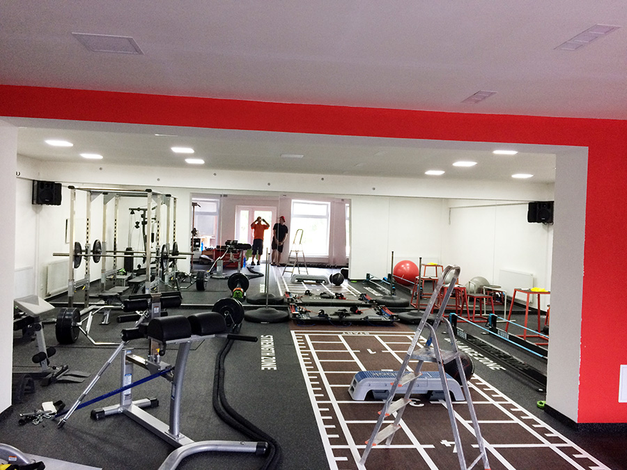 BC 800 v ozvučení fitness centra