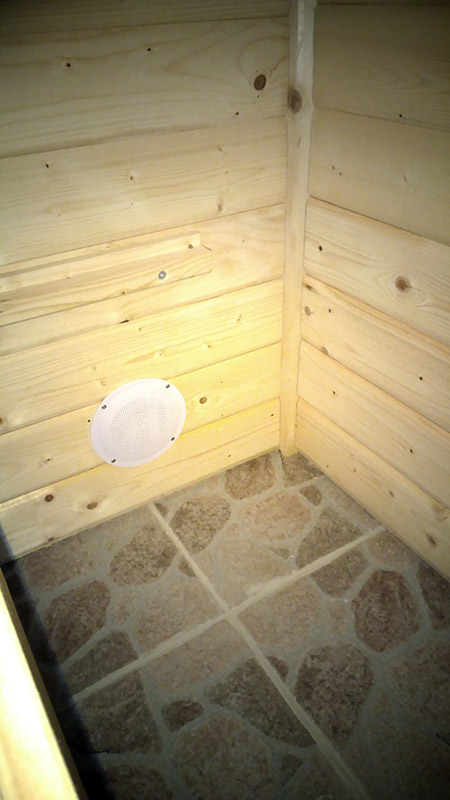 Přehrávač MRP 2171 s reproduktory RP 61 pro ozvučení sauny