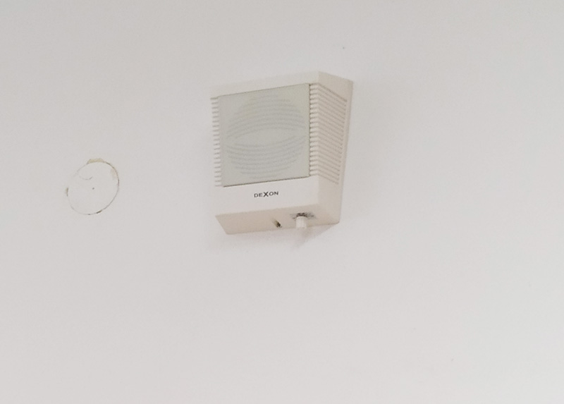 Ústředna JPA 1186, reprosoustava ARS 290 a reproduktor SC 20AH ve firemním ozvučení